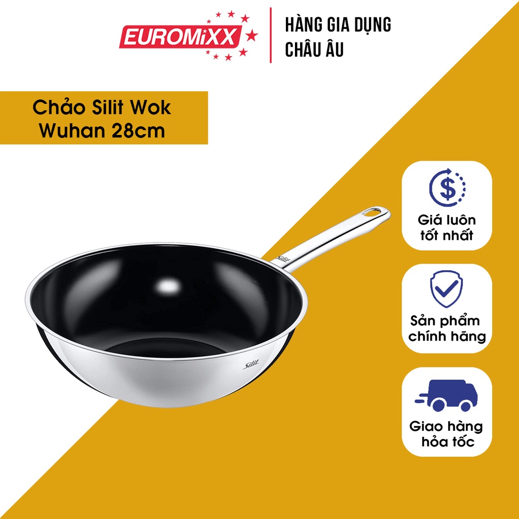 Chảo Silit Wok Wuhan 28cm
