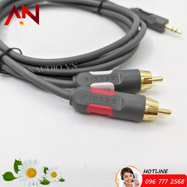 Dây jack 3.5 ra 2 AV Belkin 1.8m