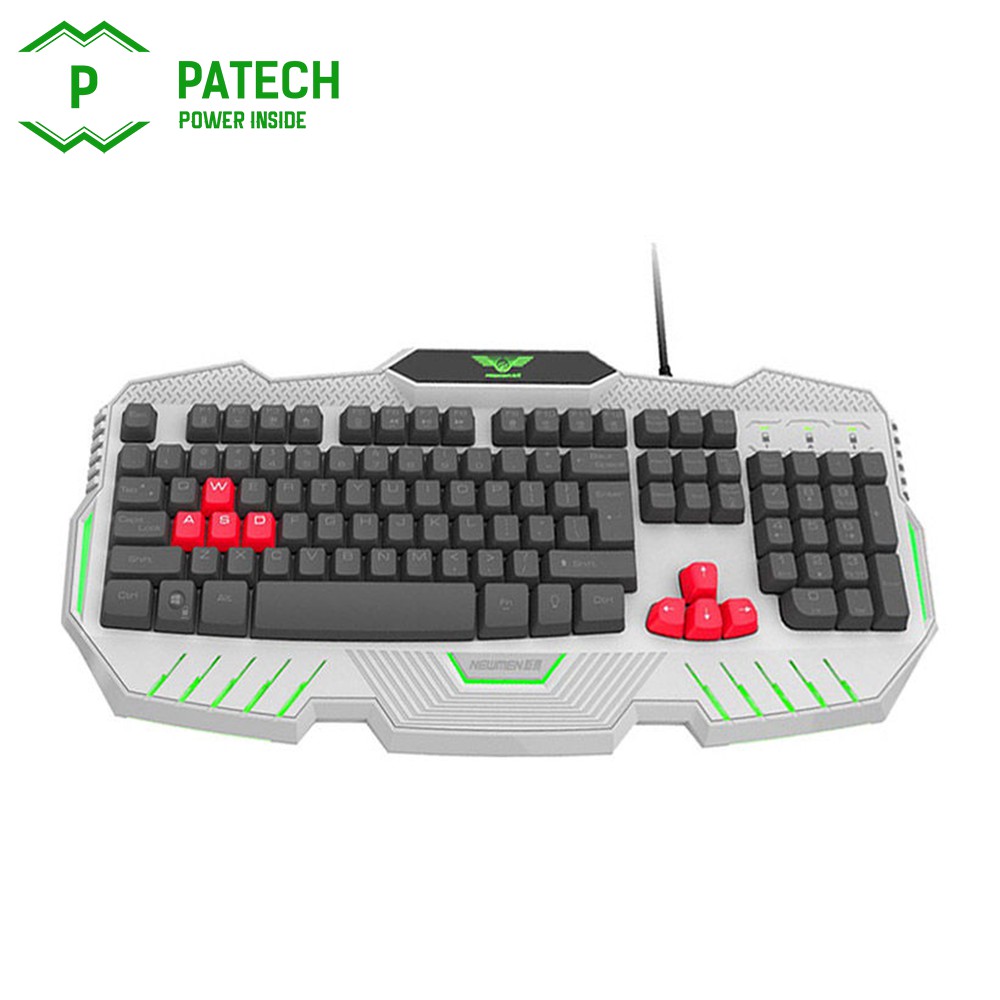 ˂PATECH˃ Bàn phím máy tính có dây NEWMEN KB810 (PS2, Gaming, LED) - Hàng Chính Hãng