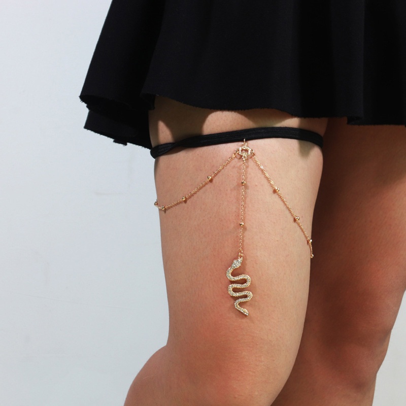 Dây Xích Đeo Chân Kèm Tua Rua Phong Cách Gothic Thời Trang Dự Tiệc Cho Nữ