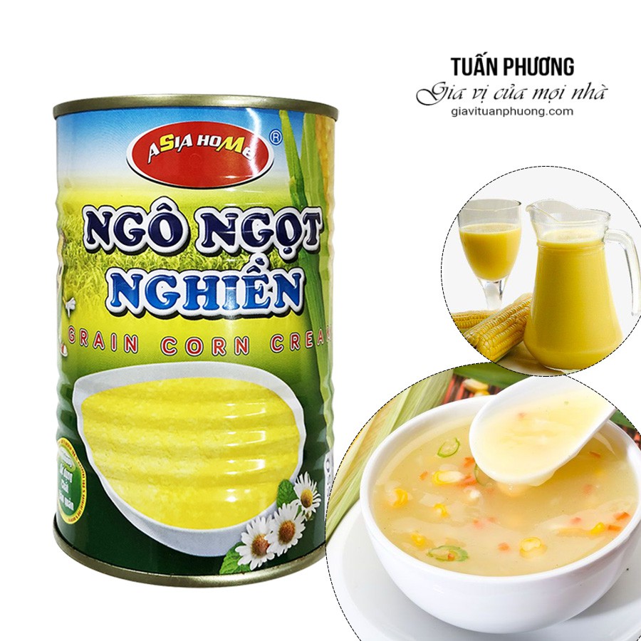 Ngô Nghiền Asia Home Á Châu 450 Gam ( Lon )