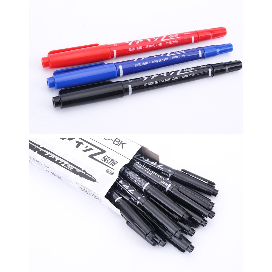 1 Bút Lông Dầu Hai Đầu Ngòi 0.5mm - 1mm