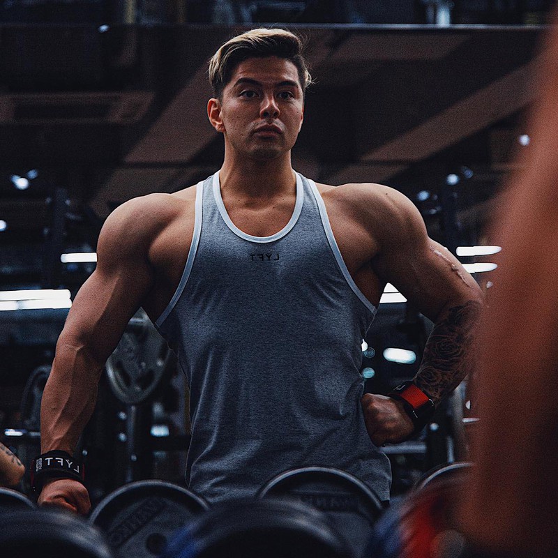 Áo Tank Top Thể Thao Chất Liệu Cotton Kẻ Sọc Size M-3XL Thời Trang Cho Nam