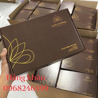 Hộp 3 khăn cotton cao cấp Quà tặng 20/11