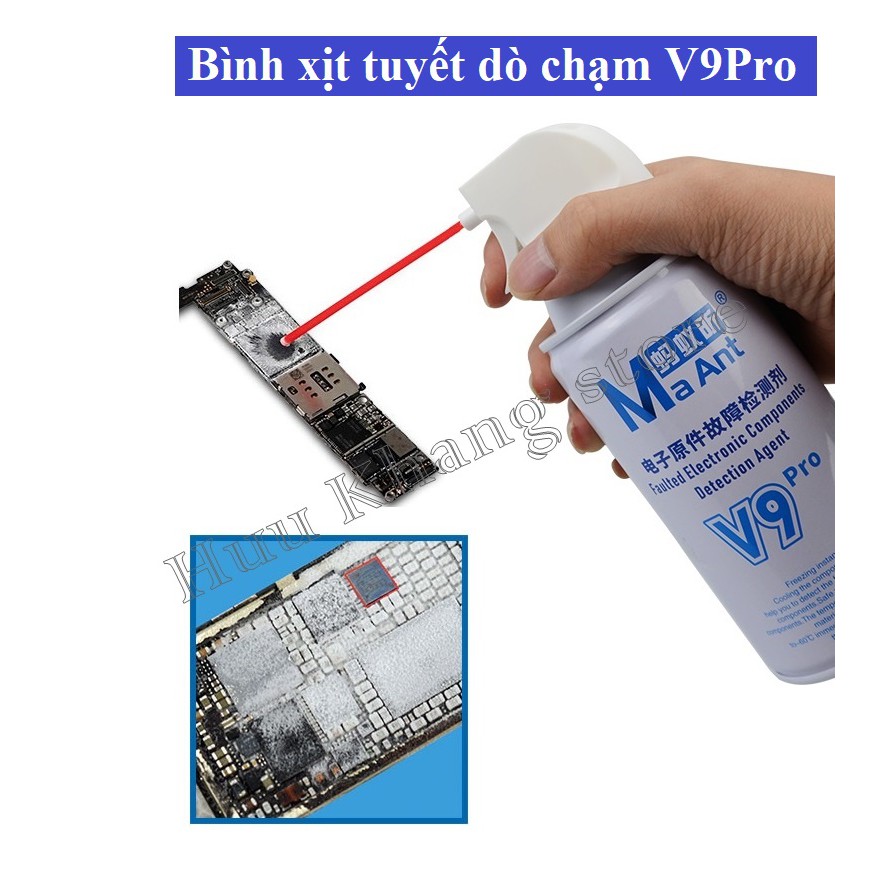 Bình xịt bông tuyết dò chạm V9Pro chính hãng