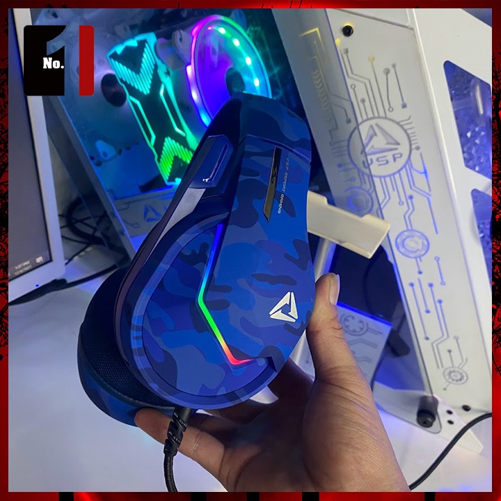 Tai Nghe Nhạc Headphone Gaming Chụp Tai Có Dây ESPORT VX3 Led RGB Tai Nghe Game Thủ Có Mic Máy Vi Tính Laptop Pc
