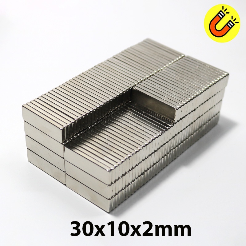 10 viên nam châm đất hiếm 30x10x2mm