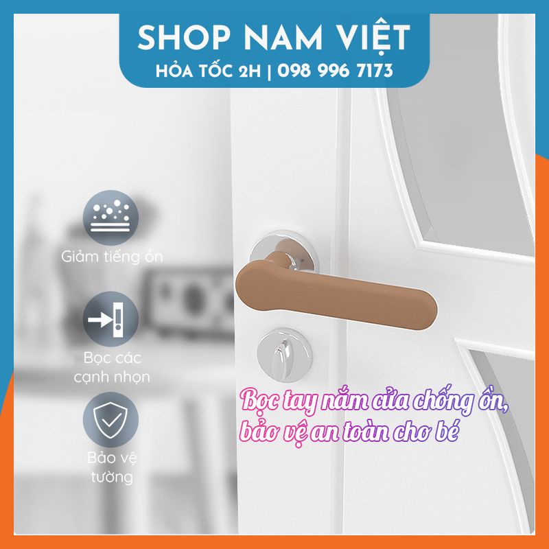 [Loại Lớn, Mẫu 2022] Bọc Tay Nắm Cửa Silicon Bảo Vệ An Toàn Cho Bé
