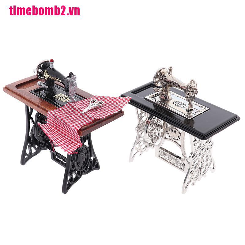 Mô Hình Máy May Mini Tỉ Lệ 1: 12 Trang Trí Nhà Búp Bê