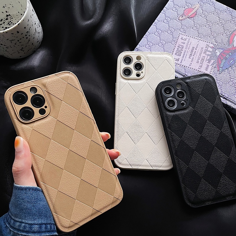 Ốp Điện Thoại Da Bảo Vệ Máy Ảnh Cho iPhone 14 13 12 11 Pro Max Mini XS XR X 8 7 6 6S Plus + SE 2020