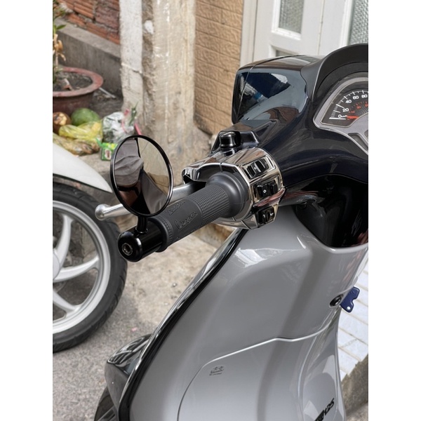 KÍNH GÙ NHÔM CNC NGUYÊN KHỐI CHO VESPA VÀ CÁC DÒNG XE PHỔ THÔNG