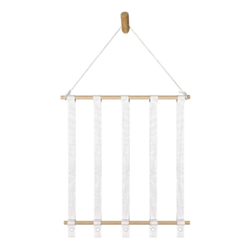 Giá đỡ kẹp tóc bằng gỗ treo tường tiện dụng