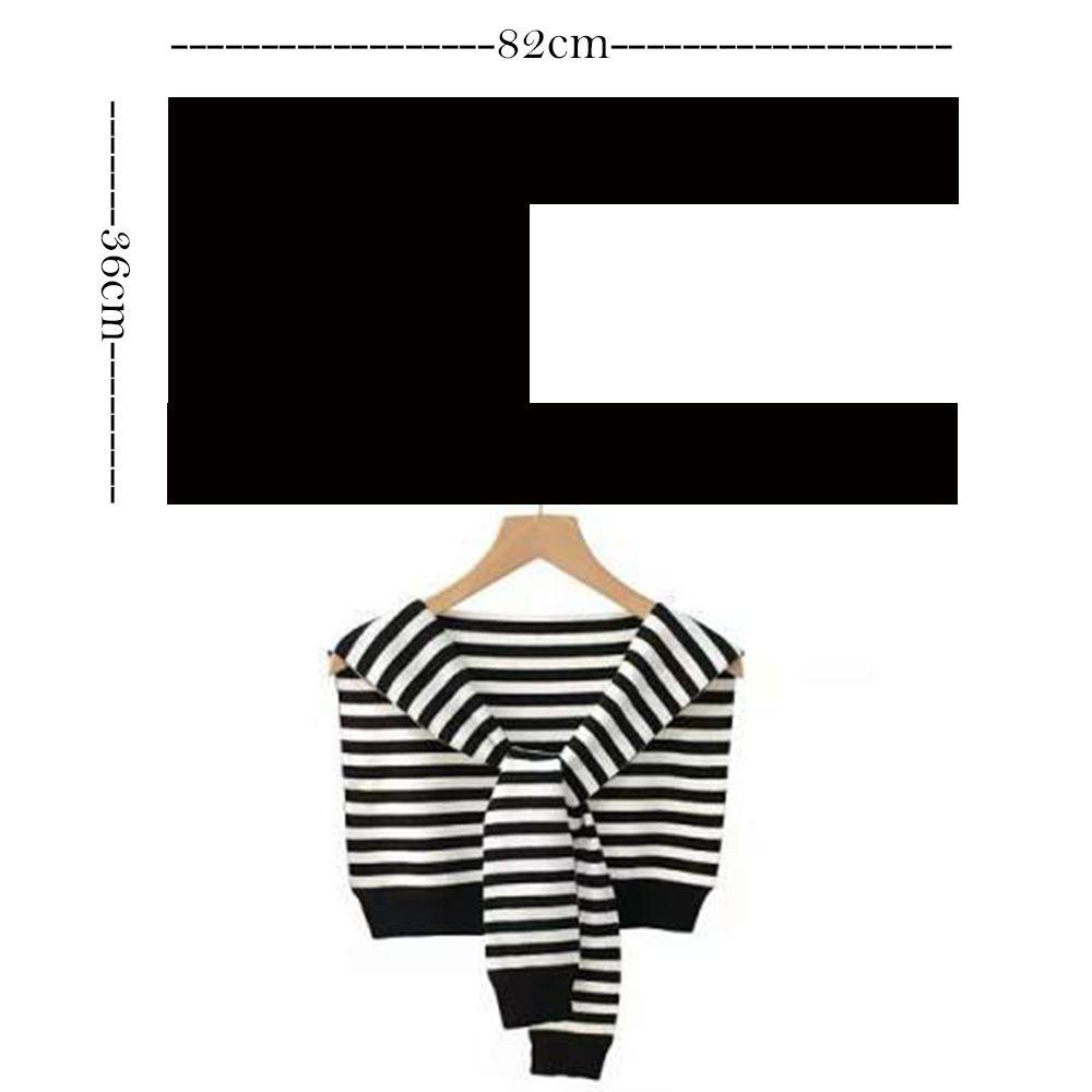 Cổ Áo Giả Vải Cashmere Họa Tiết Kẻ Sọc Thời Trang Cho Nữ