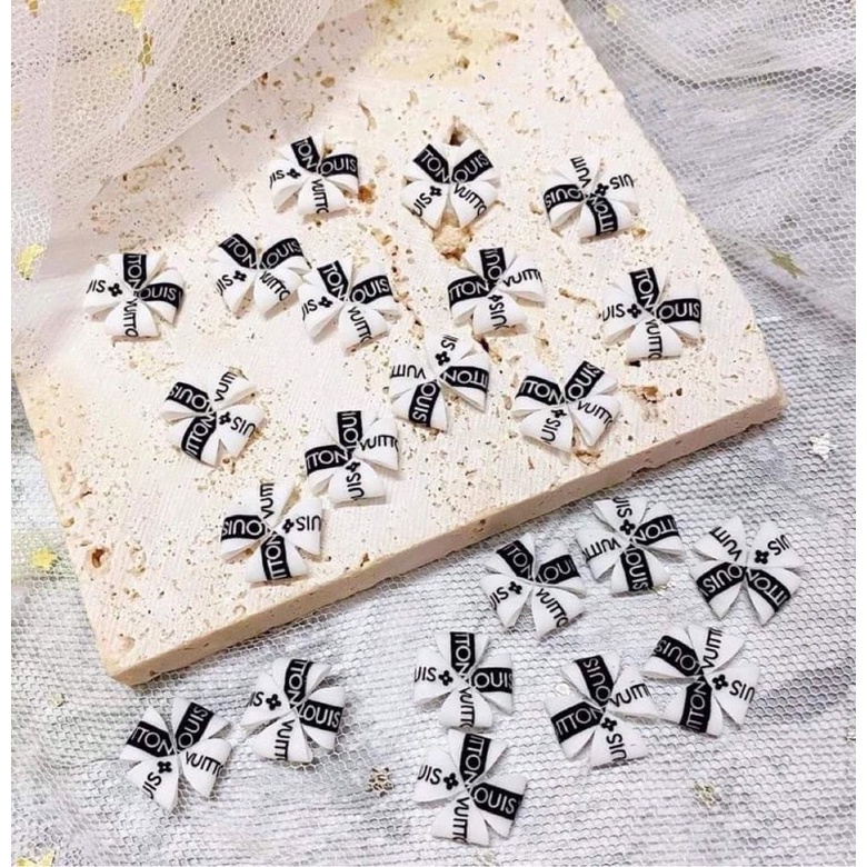 Nơ bột thương hiệu gắn móng tay - cham nơ đính móng tay THIÊN DI NAIL