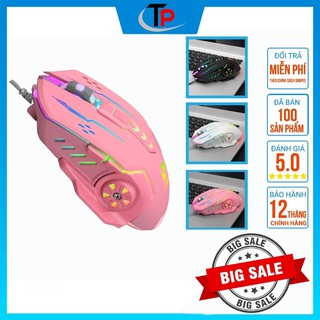 Chuột máy tính, chuột chơi Game, chuột Gaming chuột máy tính có dây chuyên Game có led 7 màu - V7