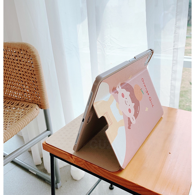 Bao da máy tính bảng nắp gập PU dễ thương cho Apple iPad 2017 2018 9.7 2019 10.2 iPad Pro 2020 11 10.5 Mini 4 5 7.9 | BigBuy360 - bigbuy360.vn