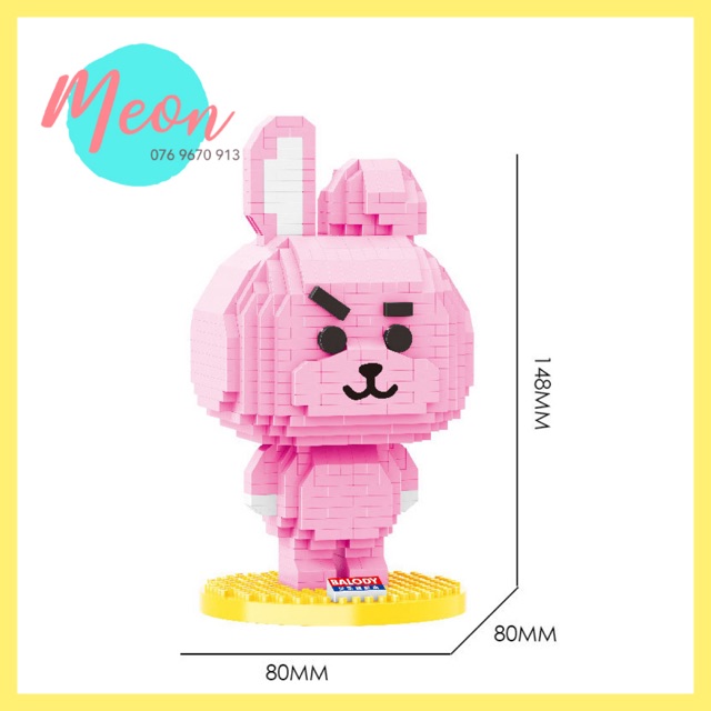 Xếp hình lego BT21 Cooky - Miniblock BT21 BTS Cooky size L