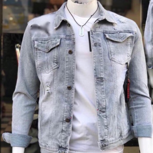 ÁO KHOÁC JEAN CAO CẤP  - Áo khoác jeans - Khoác Jean đẹp, cool ngầu