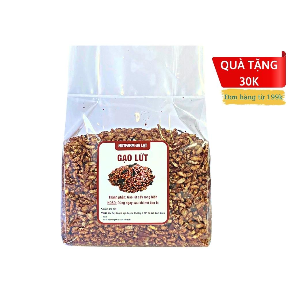 Gạo lứt sấy rong biển 500gr NutiFarm đồ ăn vặt đà lạt vừa ngon vừa rẻ