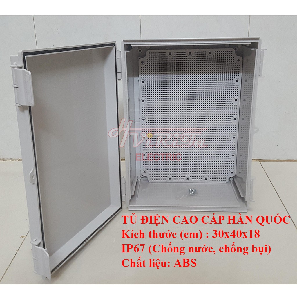 Freeship 70K] Tủ điện nhựa ABS chống nước 30x40x16 IP67 BOXCO BC AGQ 304016