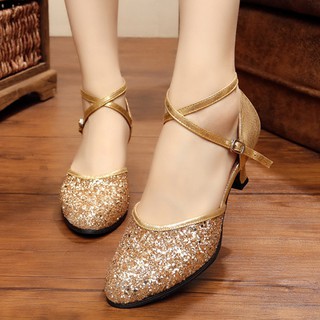 [HÀNG ORDER 15-20 NGÀY] Giày nhảy khiêu vũ - giày nhảy latin 5cm (ib shop nếu đặt gót 3cm hoặc 7cm)