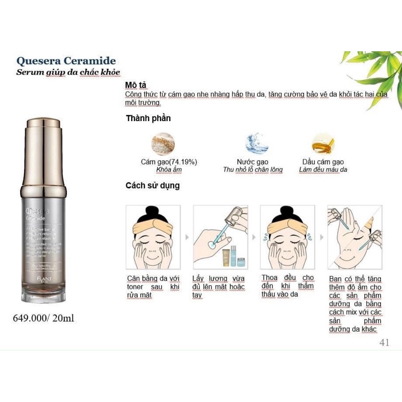 Serum Giúp Da Sáng Khỏe The Plant Base Quesera Ceramide 20ml