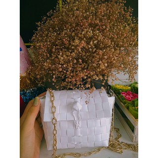 Giỏ đan kết hợp dây đeo