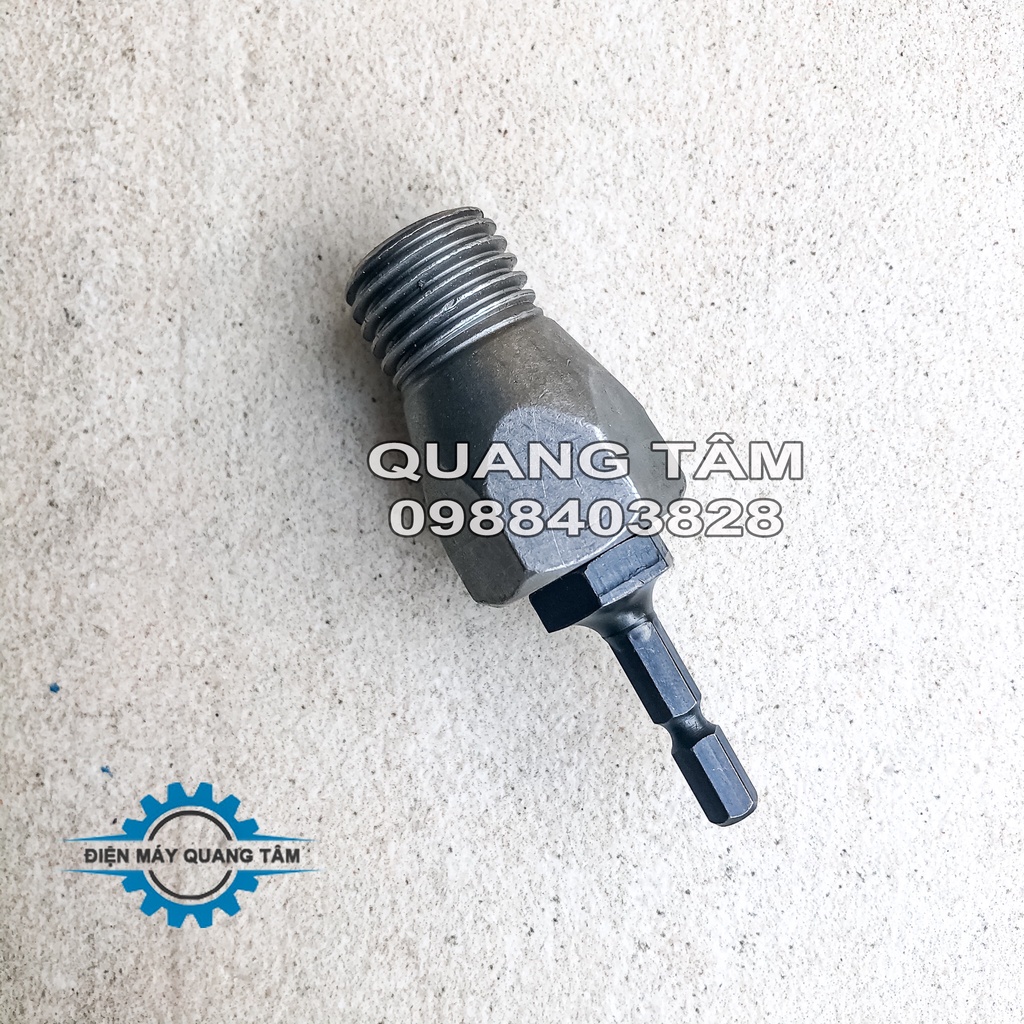 Đầu Chuyển Đổi từ Khoan Chân Kẹp Lục Giác sang Khoan Rút Lõi Bê Tông Ren M22