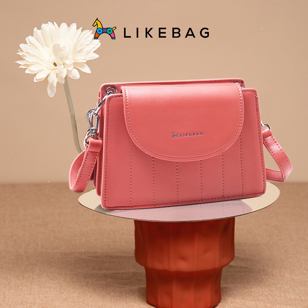 Túi đeo chéo nữ, đeo vai LIKEBAG dây quai da thời trang cao cấp 216XK9729 - LIBAGI