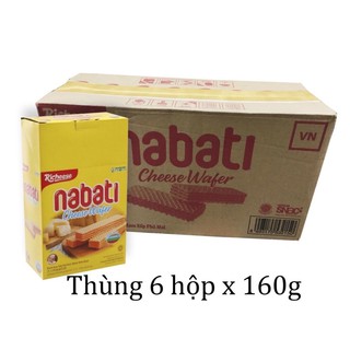Thùng 6 Hộp Bánh xốp nhân phô mai Nabati hộp 160gr