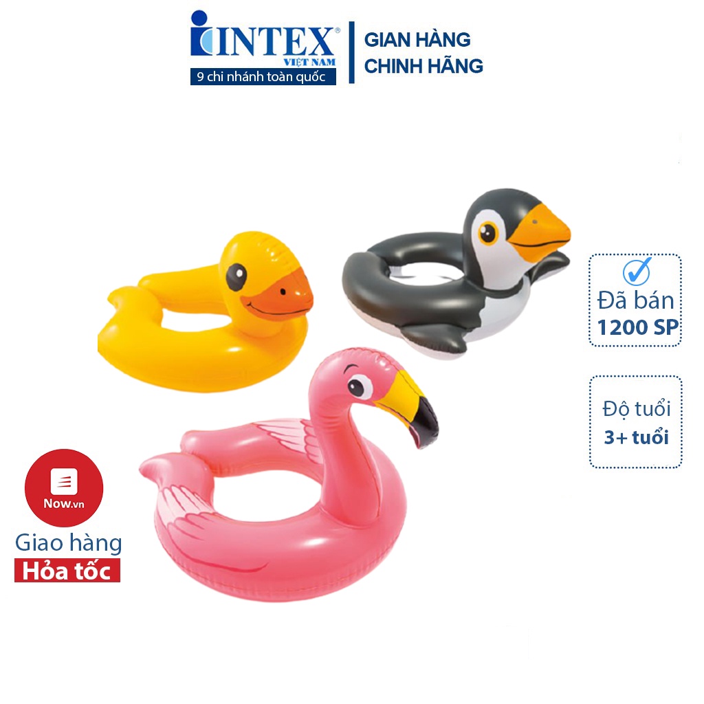 Phao bơi vòng hình thú INTEX 59220 - Giao hình ngẫu nhiên