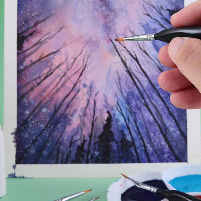 Set 15 Cọ Vẽ Màu Nước Chuyên Nghiệp