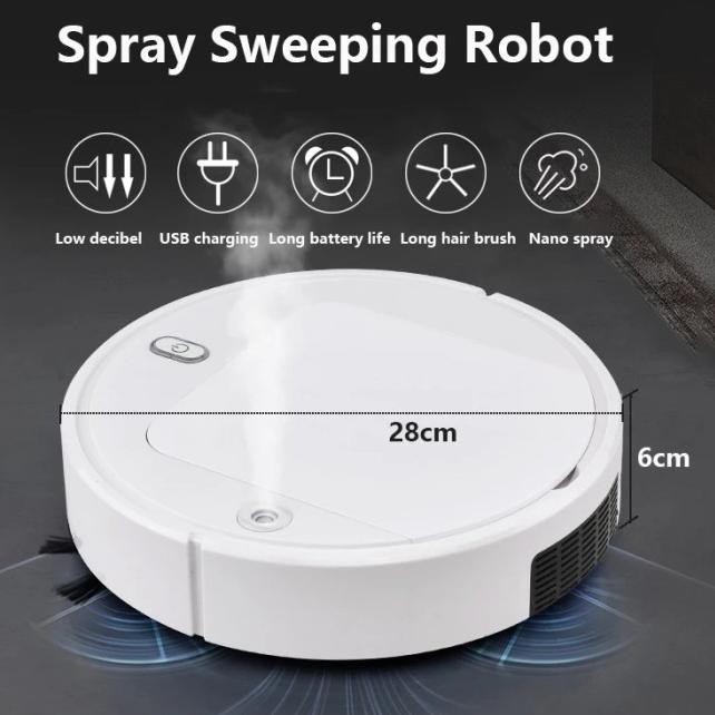 Robot Hút Bụi Thông Minh Jallen Gabor K454 Màu Trắng | BigBuy360 - bigbuy360.vn