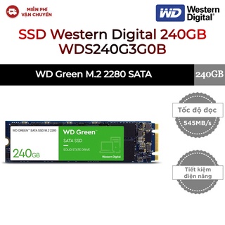 Ổ cứng SSD Western Digital Green M.2 2280 Sata III 240GB WDS240G3G0B - new version 2022