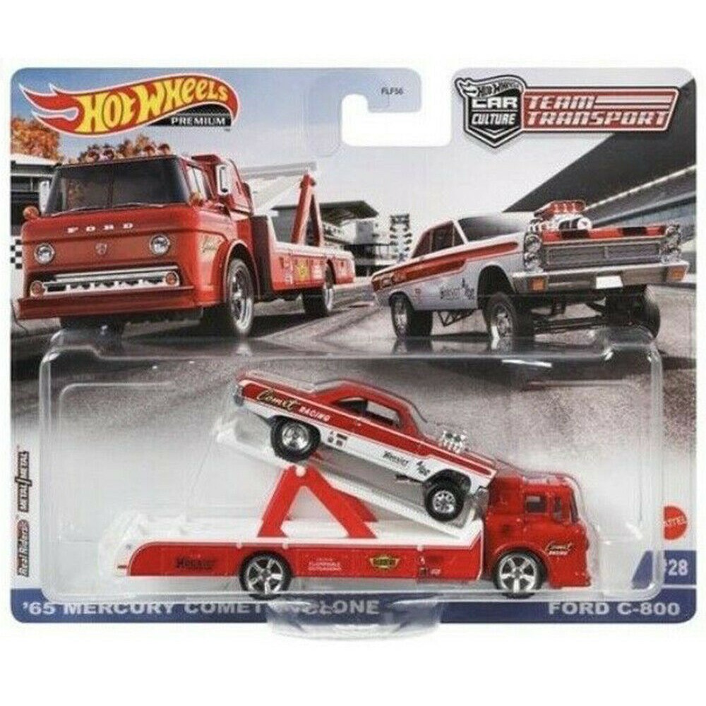 [HOT WHEELS - Team Transport nhiều loại] Xe mô hình đồ chơi chính hãng MATTEL Tỷ lệ 1:64