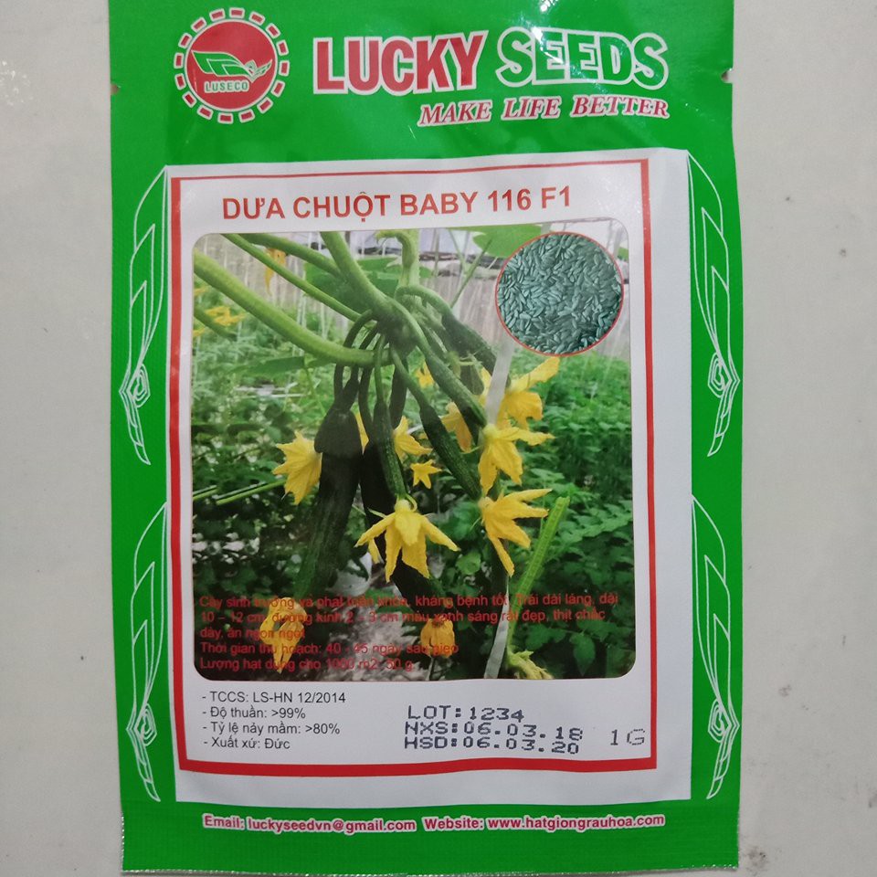 Cung Cấp -71K COMBO HẠT GIỐNG RAU CỦ QUẢ NGON NGỌT LUCKY SEEDS hạt đẹp