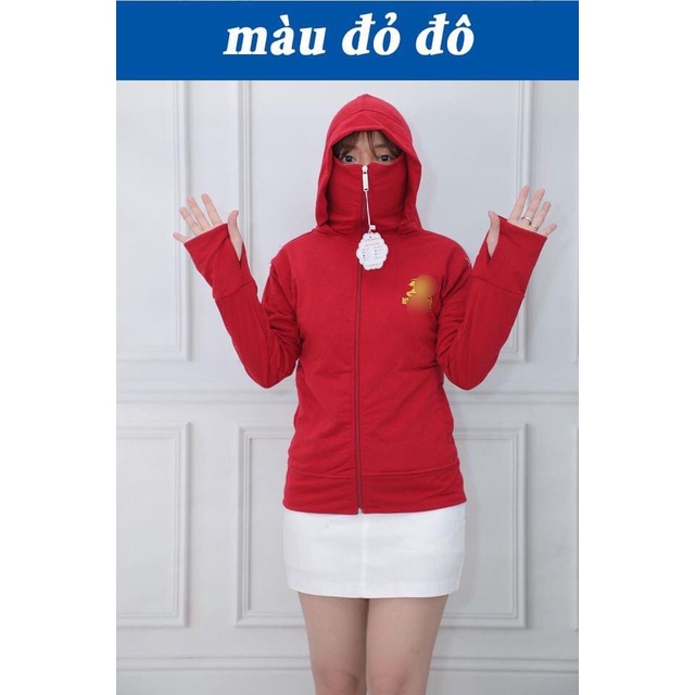[ Mã AFF3G125K Giảm 25K đơn từ 99K] Áo khoác chống nắng nữ vải COTTON 100% Hiệu Con Ngựa dày dặn, thoáng mát, bền màu