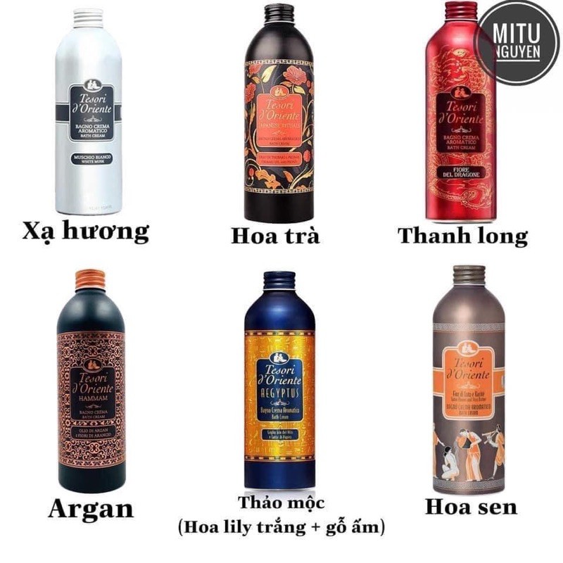 (tặng bông tắm)HÀNG CHÍNH HÃNG SỮA TẮM NƯỚC HOA TESORY