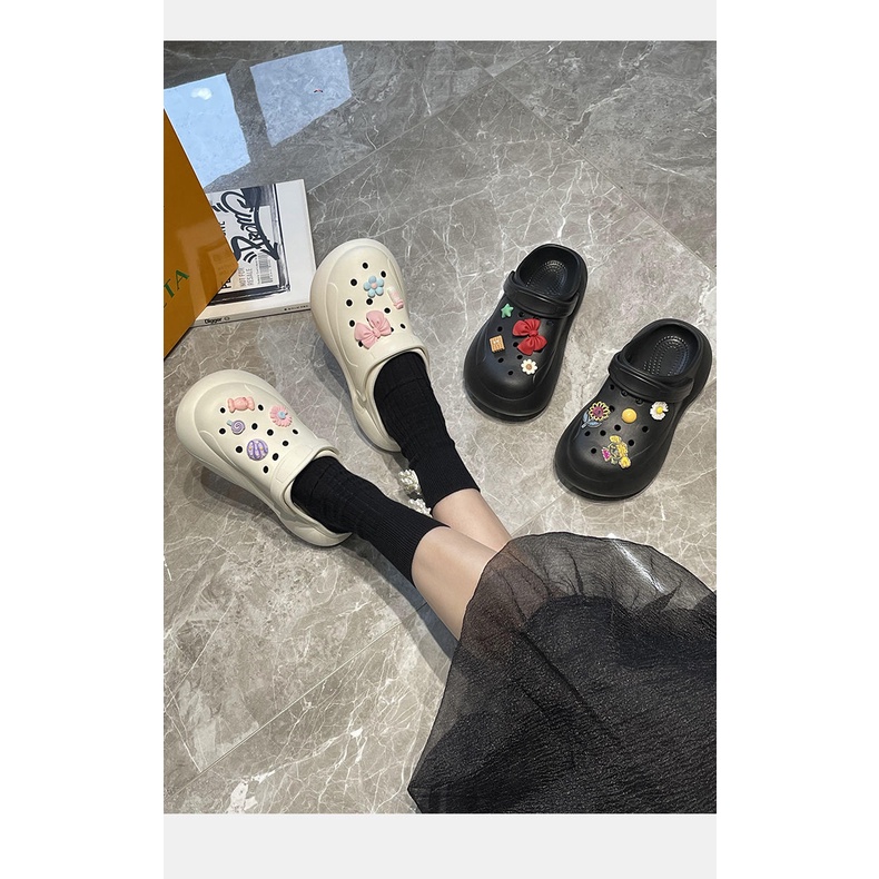 2022 Dép Đi Trong Nhà Chống Trượt Chống Mài Mòn Thời Trang Dễ Thương Cho Nữ CROCS