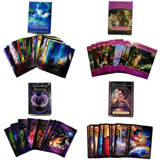 Tarot Cards Oracle Romance Angels And Unicorns Oracle Cards Deck Board Games English For Family Gift Party Playing Card Game Entertainment