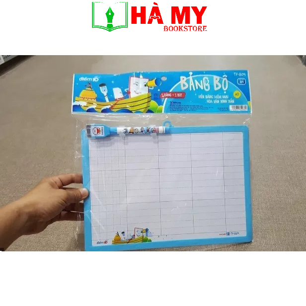 [Hỏa Tốc] Bảng Bộ Điểm 10 B-09/B-015 màu ngẫu nhiên- Bảng 2 mặt viết phấn và viết lông Thiên Long