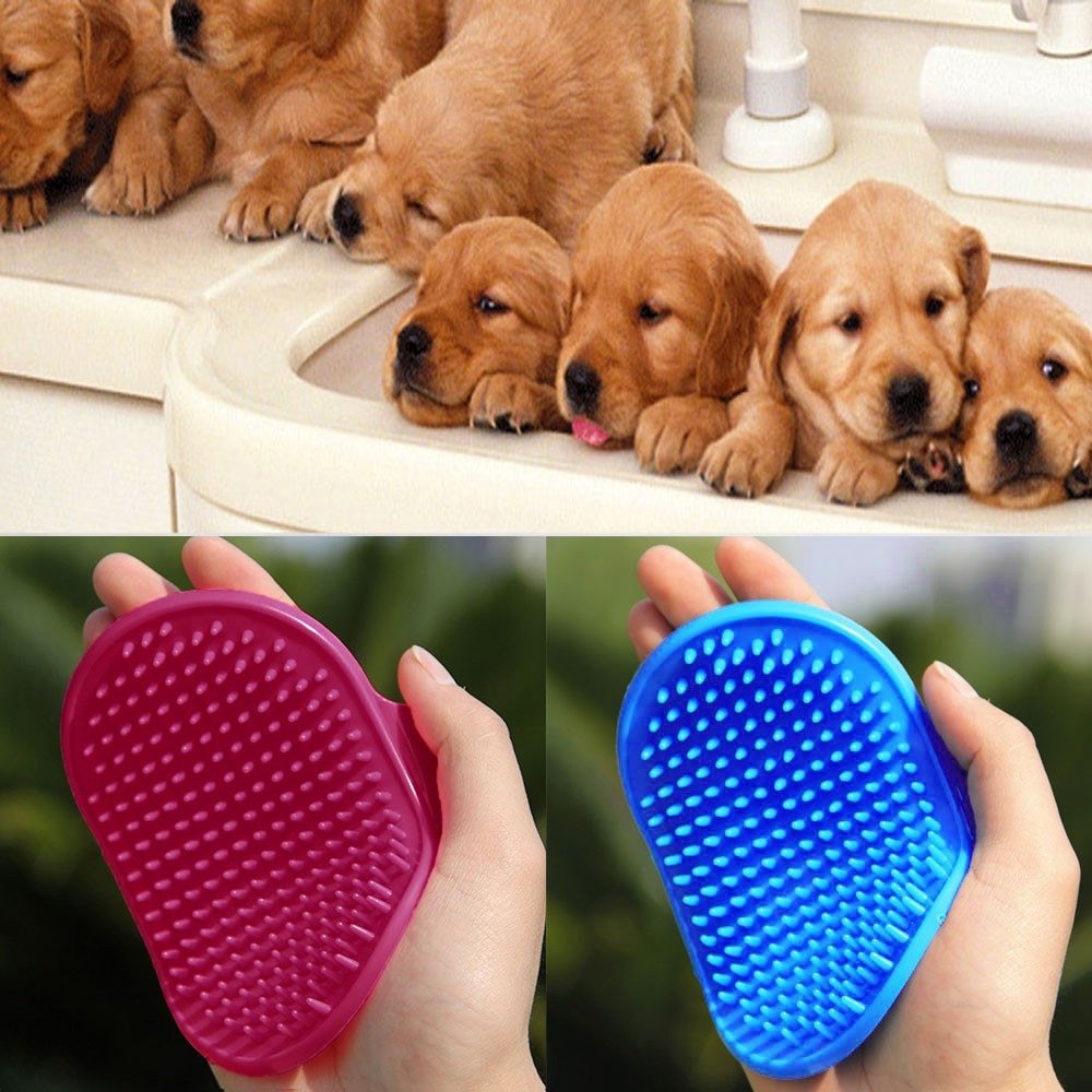 Bàn Chải Cao Su Tắm Cho Thú Cưng Tiện Dụng 50g