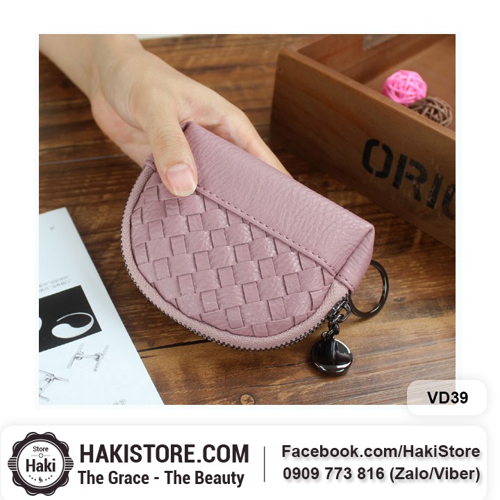 🍀 Ví tiền mini phối sọc viền dễ thương - VD39 | BigBuy360 - bigbuy360.vn