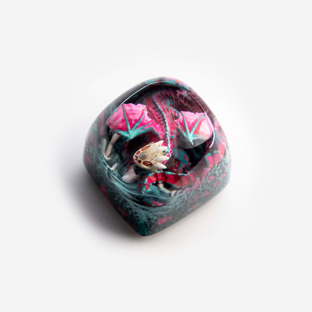 Keycap Artisan bàn phím cơ Dwarf Factory Gnarly Drakon  - Hàng chính hãng