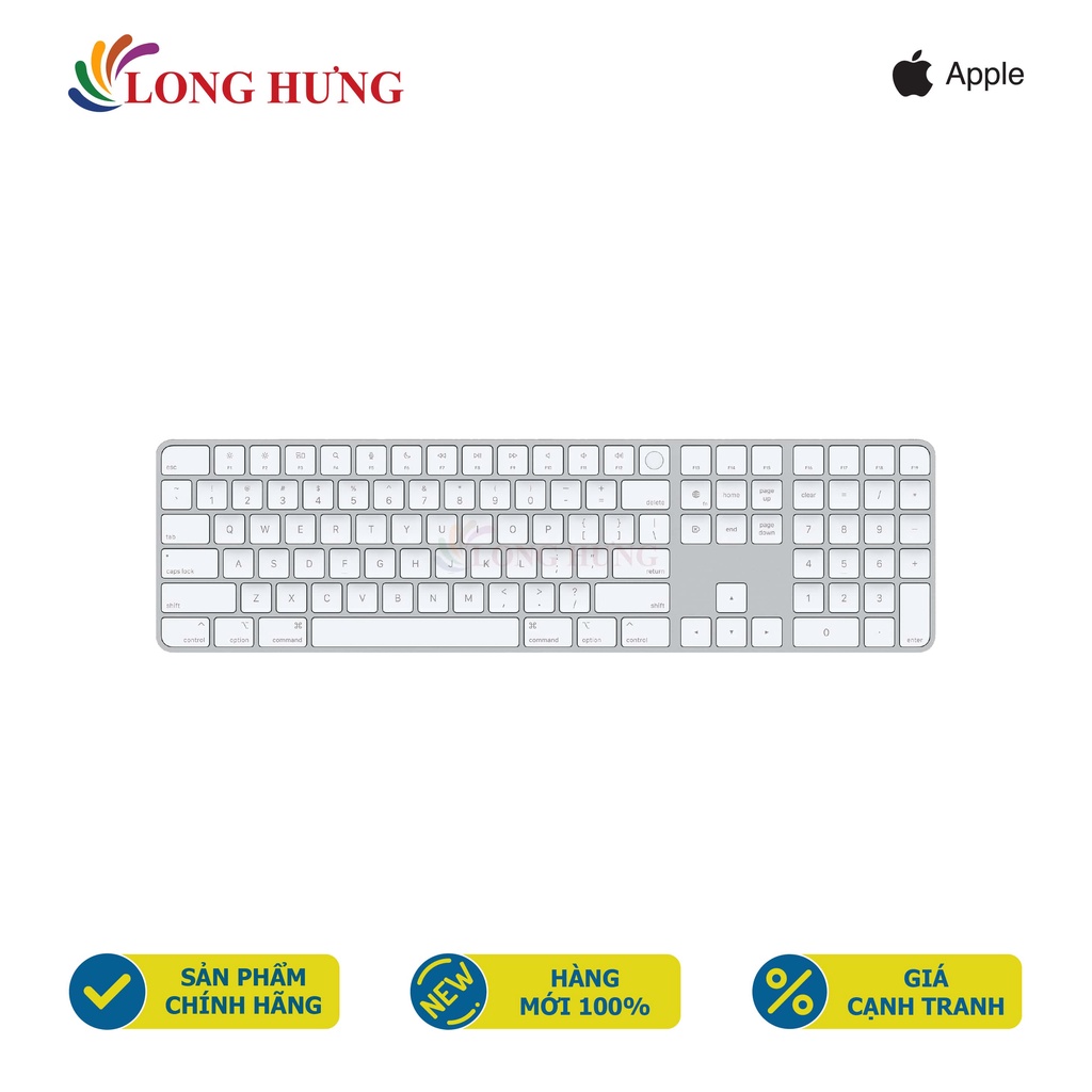 Bàn phím không dây Apple Magic Keyboard Touch ID Num Key MK2C3ZA/A - Hàng chính hãng