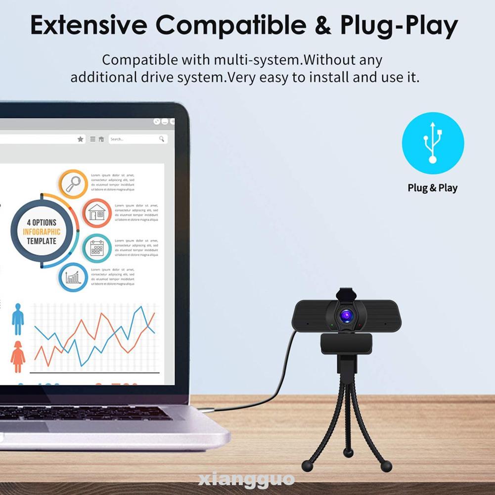 Webcam USB góc rộng 2K HD phích cắm và sử dụng trực tiếp | BigBuy360 - bigbuy360.vn