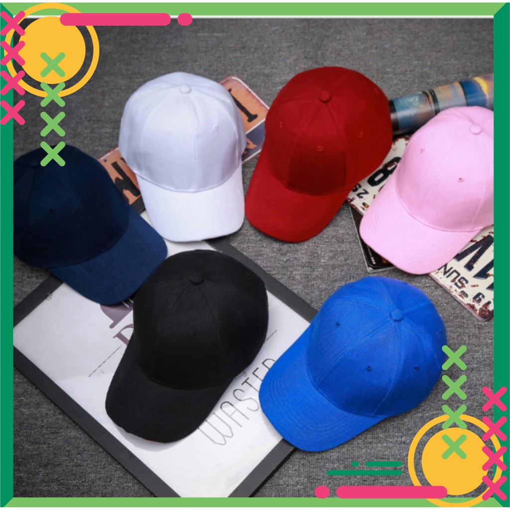Mũ lưỡi trai trơn unisex nhiều màu sắc thời trang, form chuẩn, nón kết dành cho nam và nữ, dáng Hàn Quốc hot trend
