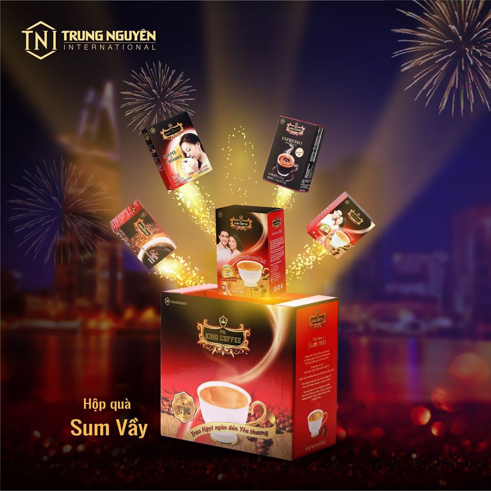 Hộp Quà tặng Cà phê Sum Vầy KING COFFEE - Quà tặng ý nghĩa cho dịp sum vầy