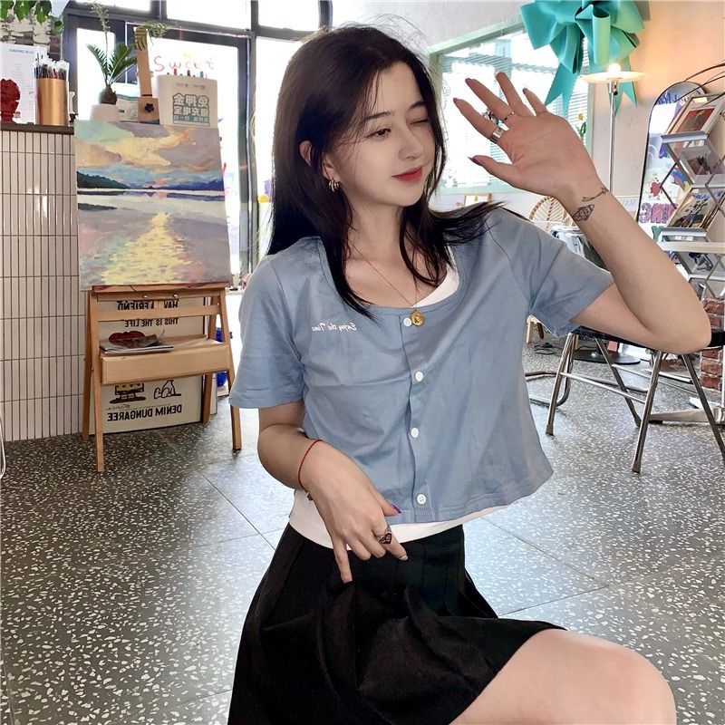 áo croptop NgắN Tay MàU HồNg Xinh XắN Cho Nữ 2022 Áo thun JL-TX-165