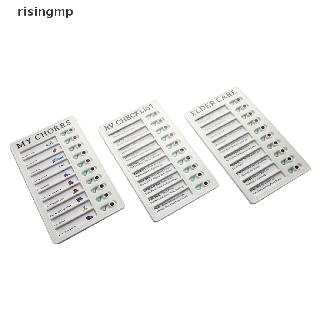 [risingmp] Bảng Ghi Nhớ Nhựa Ghi Chú Kế Hoạch Hàng Ngày Có Thể Tái Sử Dụng ♨Trên đó